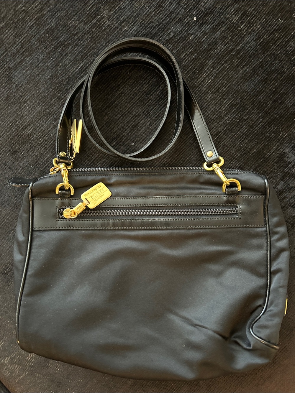 RARE Moschino Black Bag Peace love and smiley - Picture 2 of 7